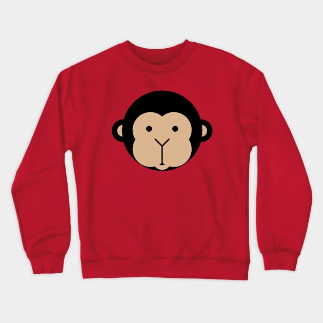 Cute Chimp Design Crewneck Sweatshirt by greygoodz